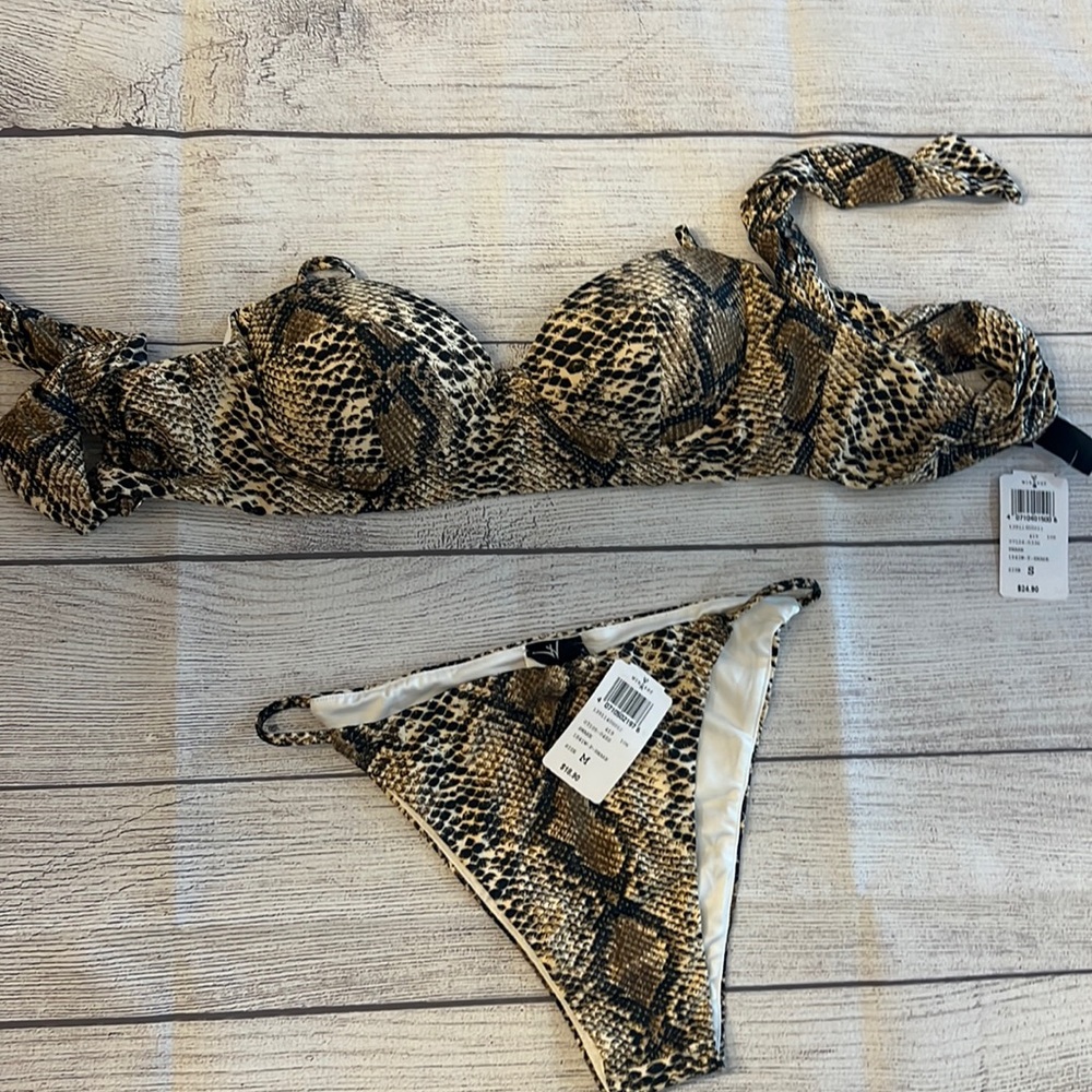 Snake print bikini